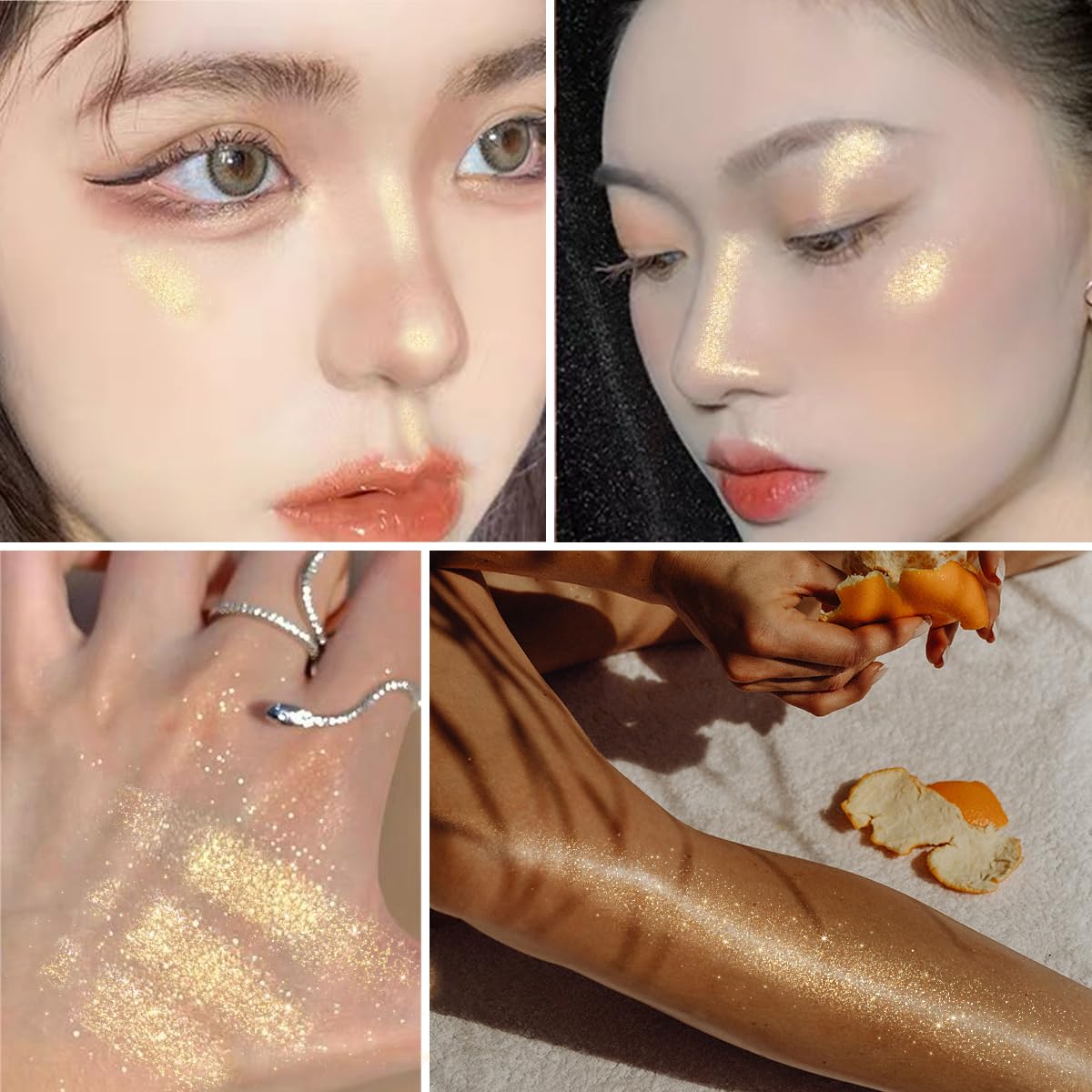 UCANBE Body Glitter Drops, Hydrating Shimmer for Face Glow