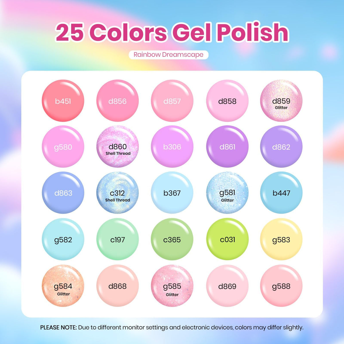 Beetles Cat Eye Gel Nail Polish Set, 36 Colors Magnetic Fall Gel Polish Kit
