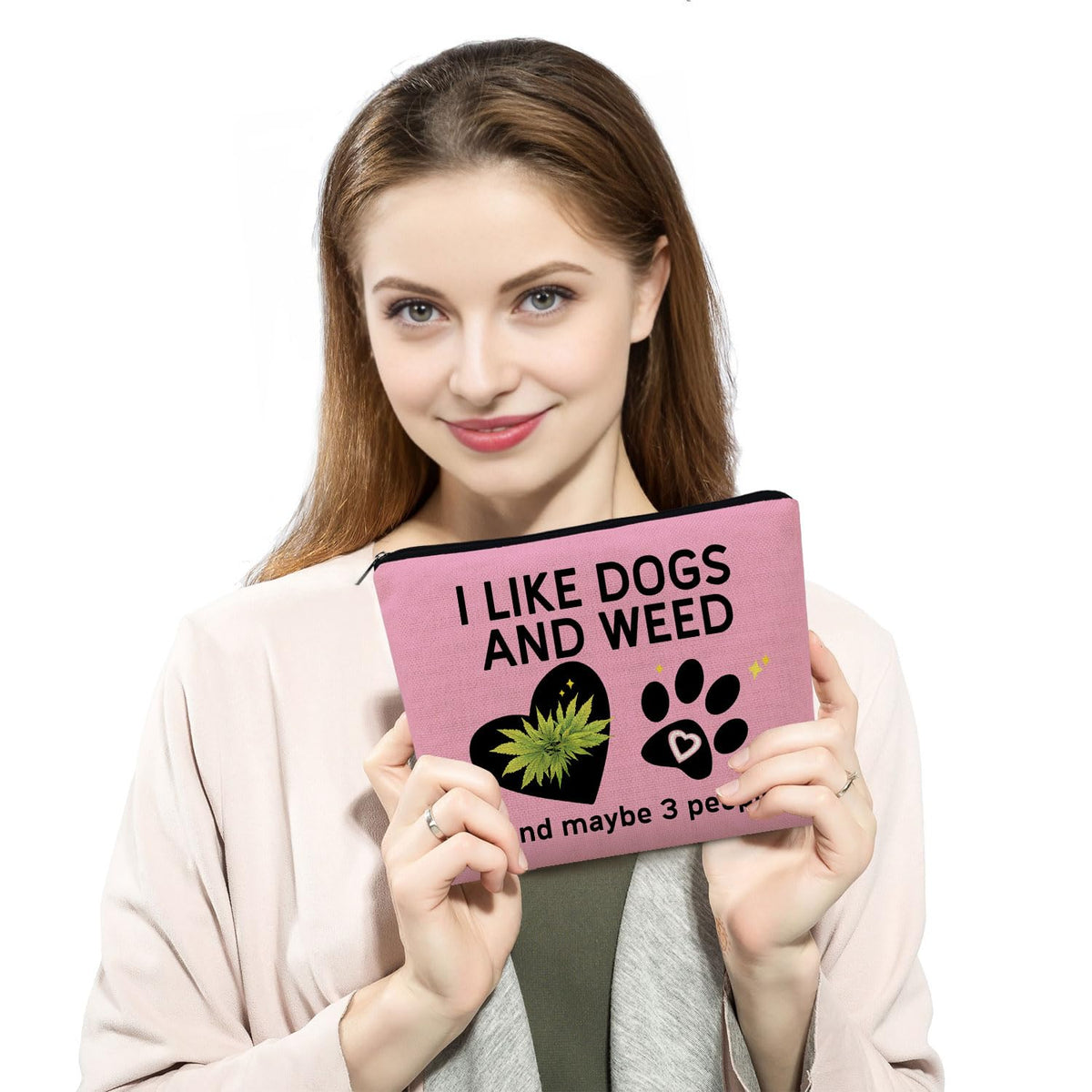 Funny Quote Print Small Cosmetic Bag -1