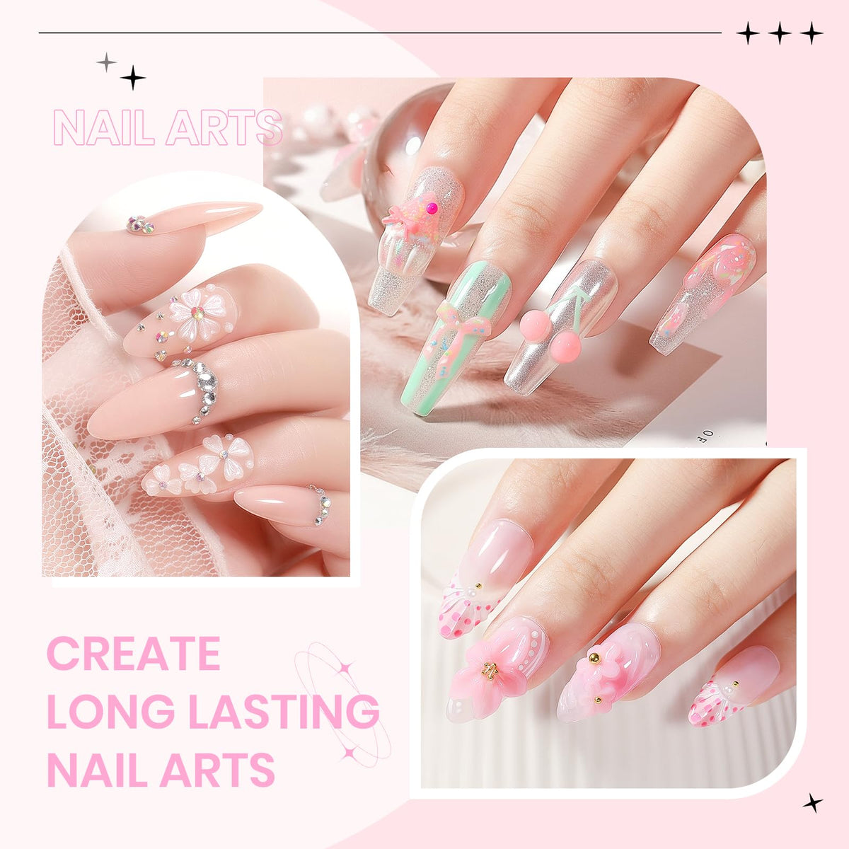 3D Gel for Nail Art, Clear 3d Sculpting Gel for Nail Art