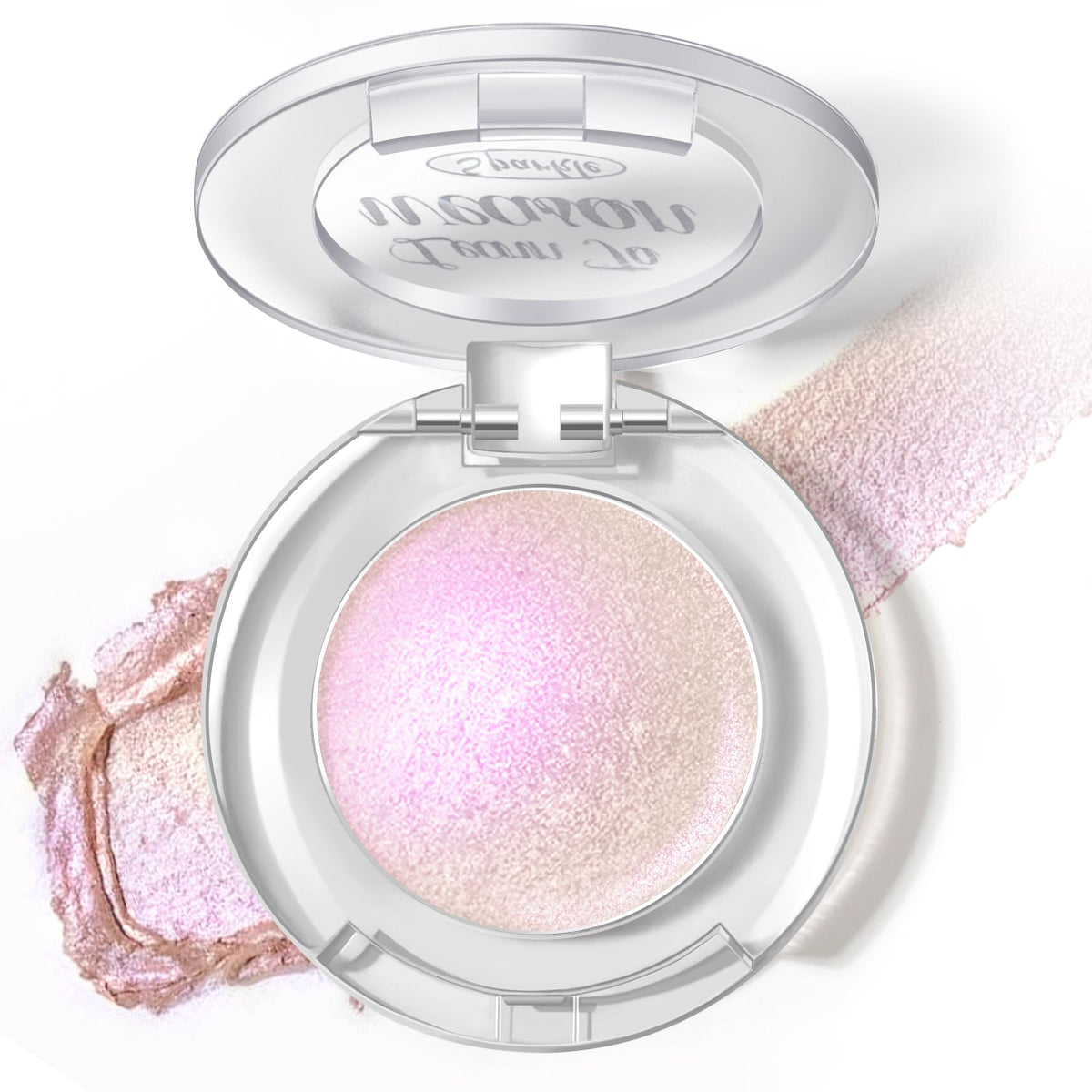 HOSAILY Holographic Duochrome Blue Glitter Eyeshadow, Color Shift Metallic Shimmer Eyeshadow Palette, Chameleon Sparkle Inner Corner Eye Highlighter, Iridescent Eye Shadow Palette Fairy Makeup#04