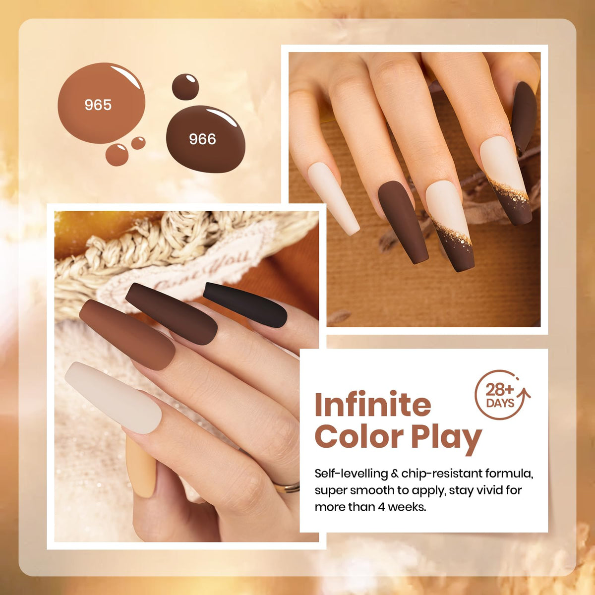 beetles Gel Polish Whispers of Love Jelly Gel Nail Polish Set, 6 Colors