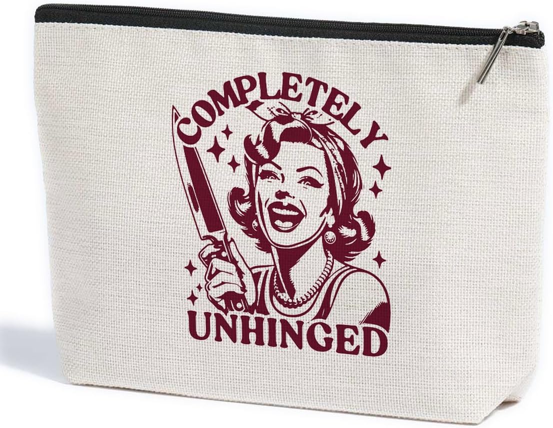 Funny Housewife Makeup Bag Gag Sarcastic Gifts Cosmetic Bags for Women