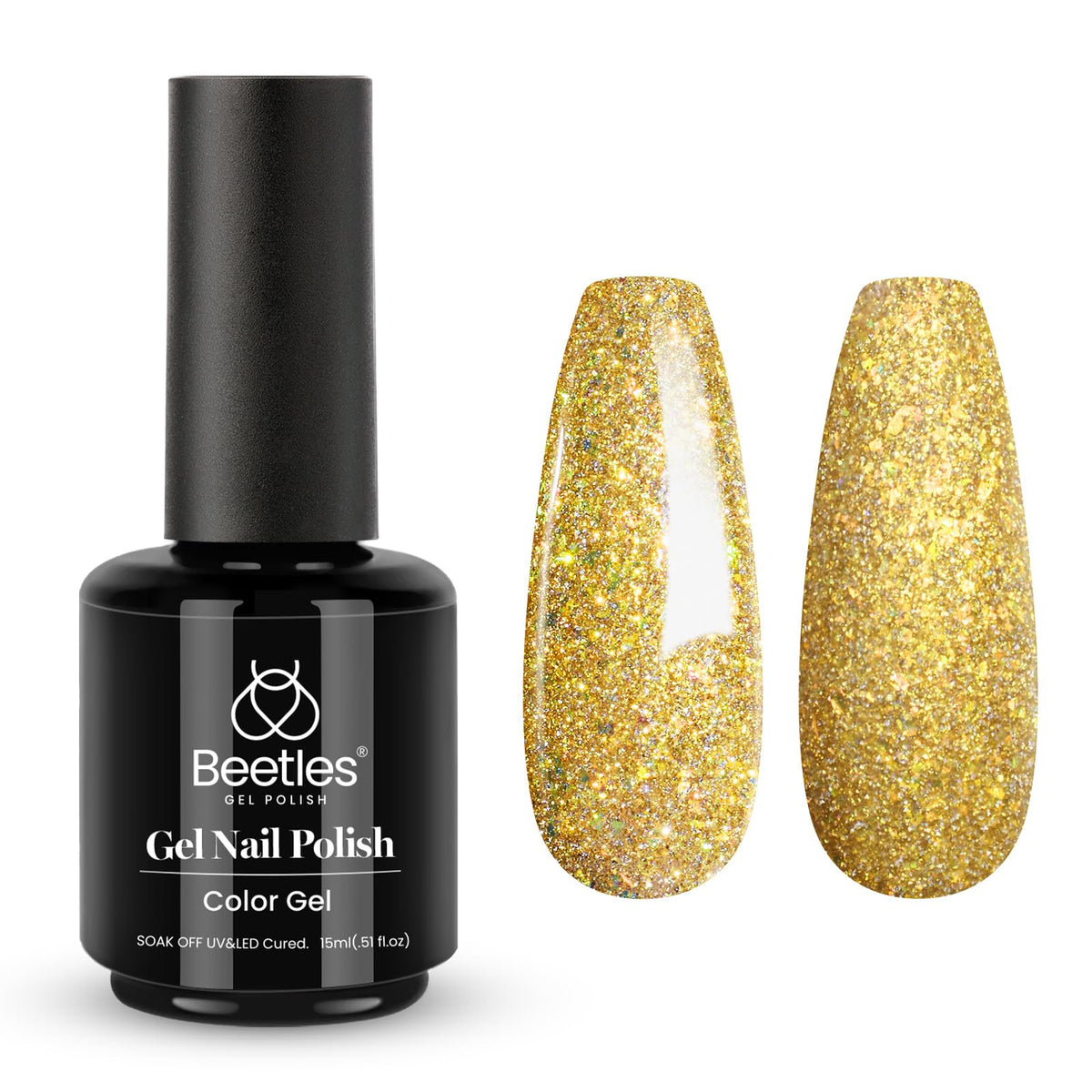 Beetles White Gel Nail Polish, 1pc 15ml White Gel Polish