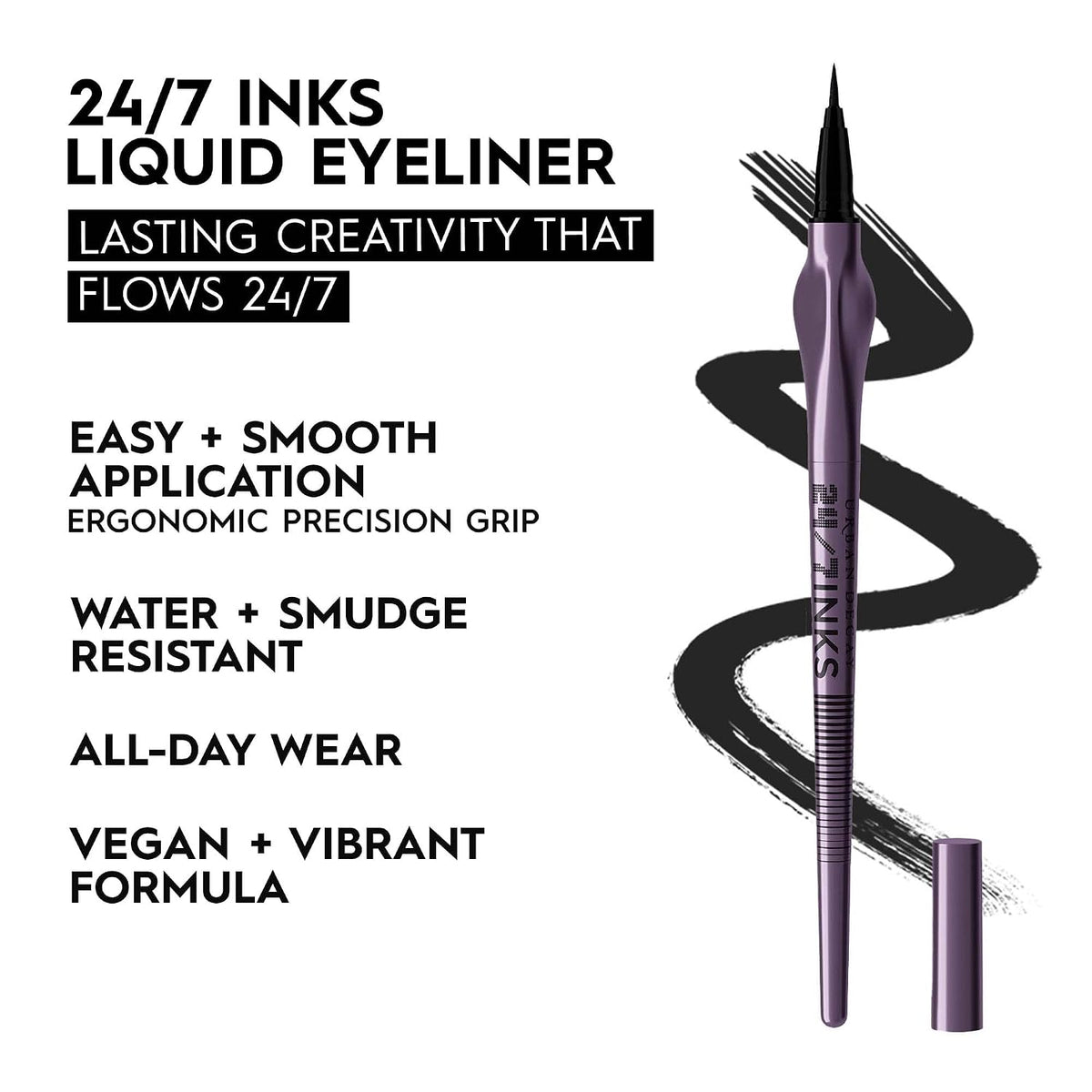 Urban Decay 24/7 Inks Easy Ergonomic Liquid Eyeliner Pen - Vibrant Liners