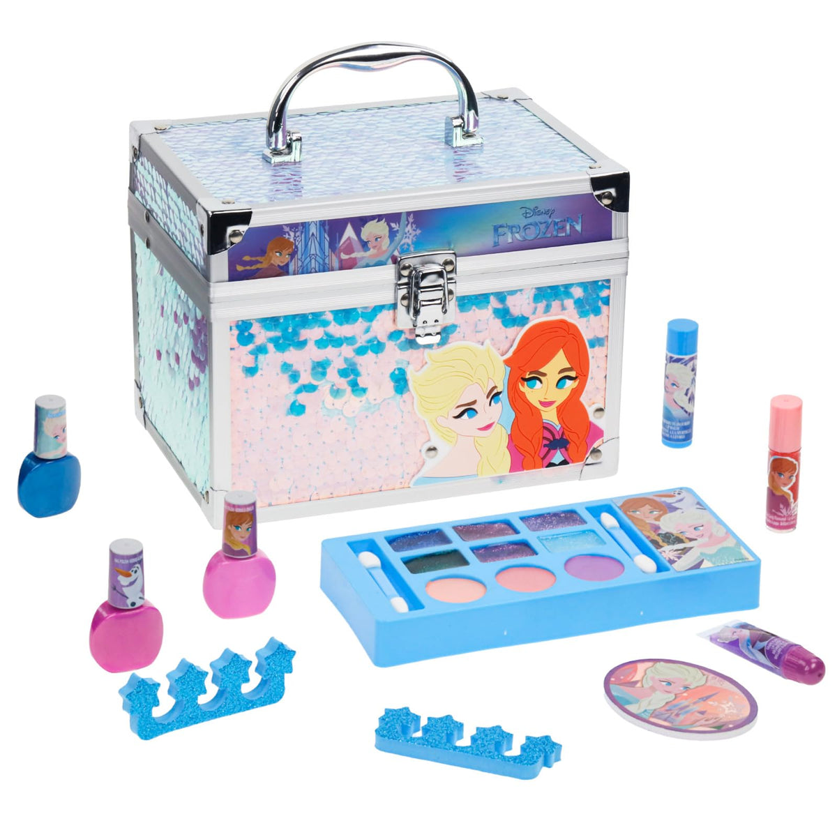 Hello Kitty Train Case Beauty Set with Washable Makeup, Ages 3+