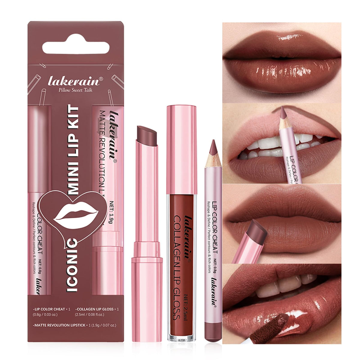 12Pcs Matte Liquid Lipstick and Lip Liner Set, Lip Makeup Combo (Set A)