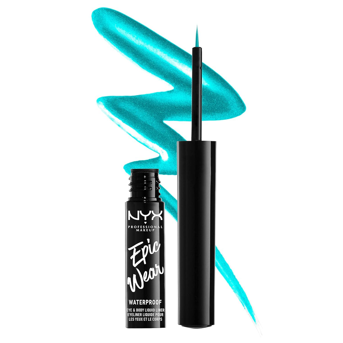 NYX PROFESSIONAL MAKEUP Epic Wear Liquid Liner, Long-Lasting Waterproof Eyeliner - Black