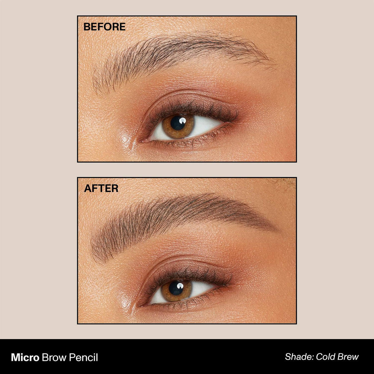 Morphe Micro Dual Eyebrow Pencil - Dual-Ended Brow Pencil Featuring a Retractable, Ultra-Precise, Pointed Tip - Richly Pigmented, Smooth-Gliding, Long-Lasting Wax Formula - Java (0.003 oz)