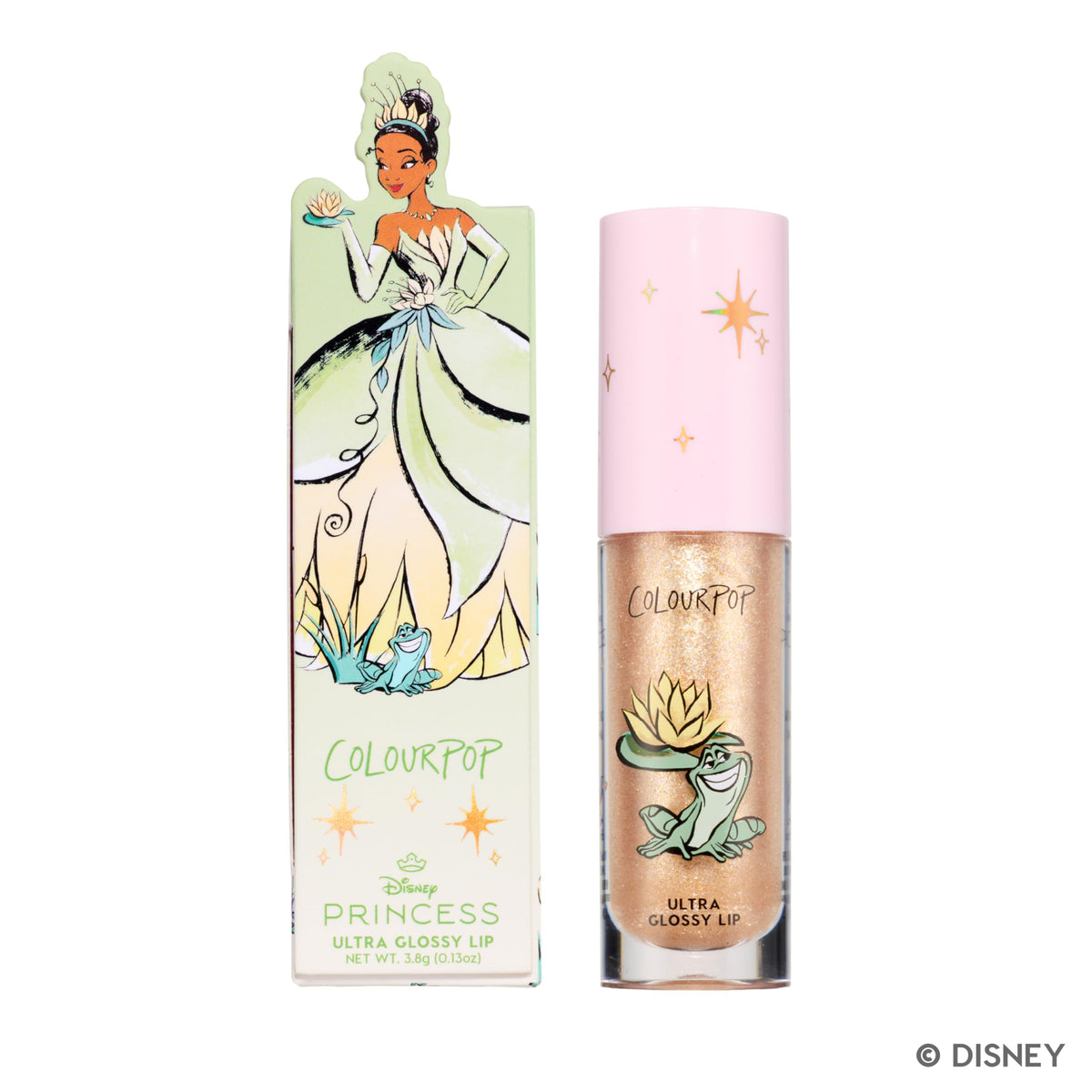 ColourPop x Disney Princess Ultra Glossy Lip Gloss - High-Shine, Non-Sticky & Hydrating Lip Gloss - Infused with Hyaluronic Acid, Kakadu Plum & Cherry - Rosy Pink, Mademoiselle Belle (0.24 Fl oz)