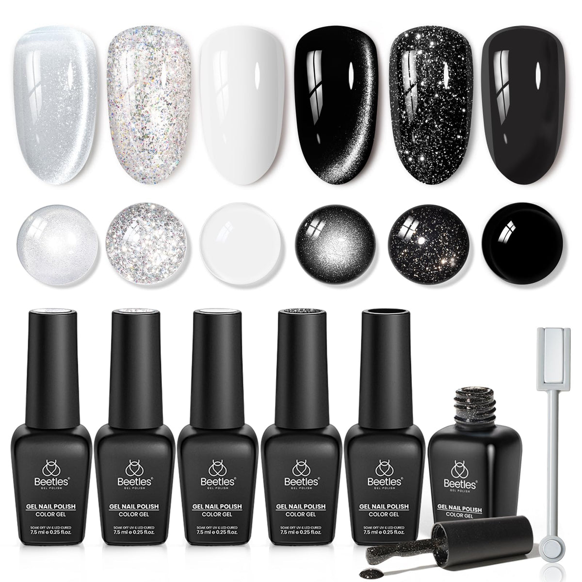 beetles Gel Polish Whispers of Love Jelly Gel Nail Polish Set, 6 Colors