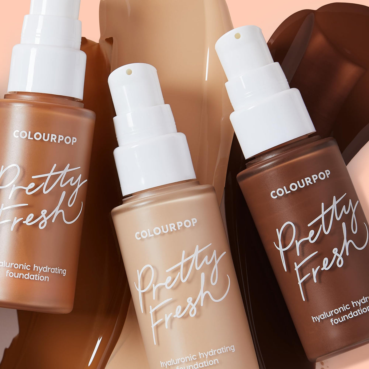 ColourPop Pretty Fresh Liquid Foundation - Hydrating Foundation with Medium, Buildable Coverage & a Natural Finish - Enriched with Hyaluronic Acid & Coconut Water - Light 70W (1 oz)