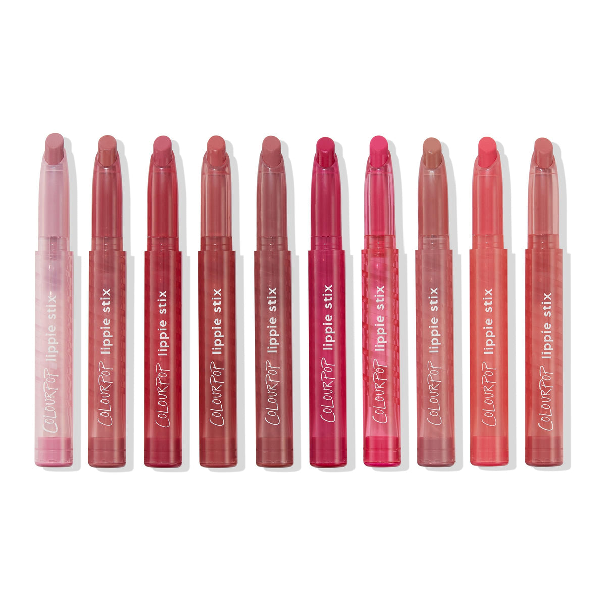 ColourPop Lippie Stix Vault - Includes 10 Nude Lipstick Shades in Matte, Matte X, Crème and Blur Finishes - Infused with a Nourishing, Non-Drying Formula - In The Nude (3.05 oz)