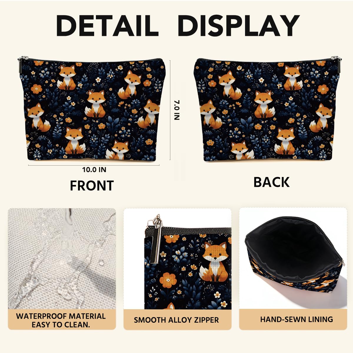 Funny Poisons Makeup Bag, Witchy Gifts Cosmetic Bag Travel Toiletry Bags