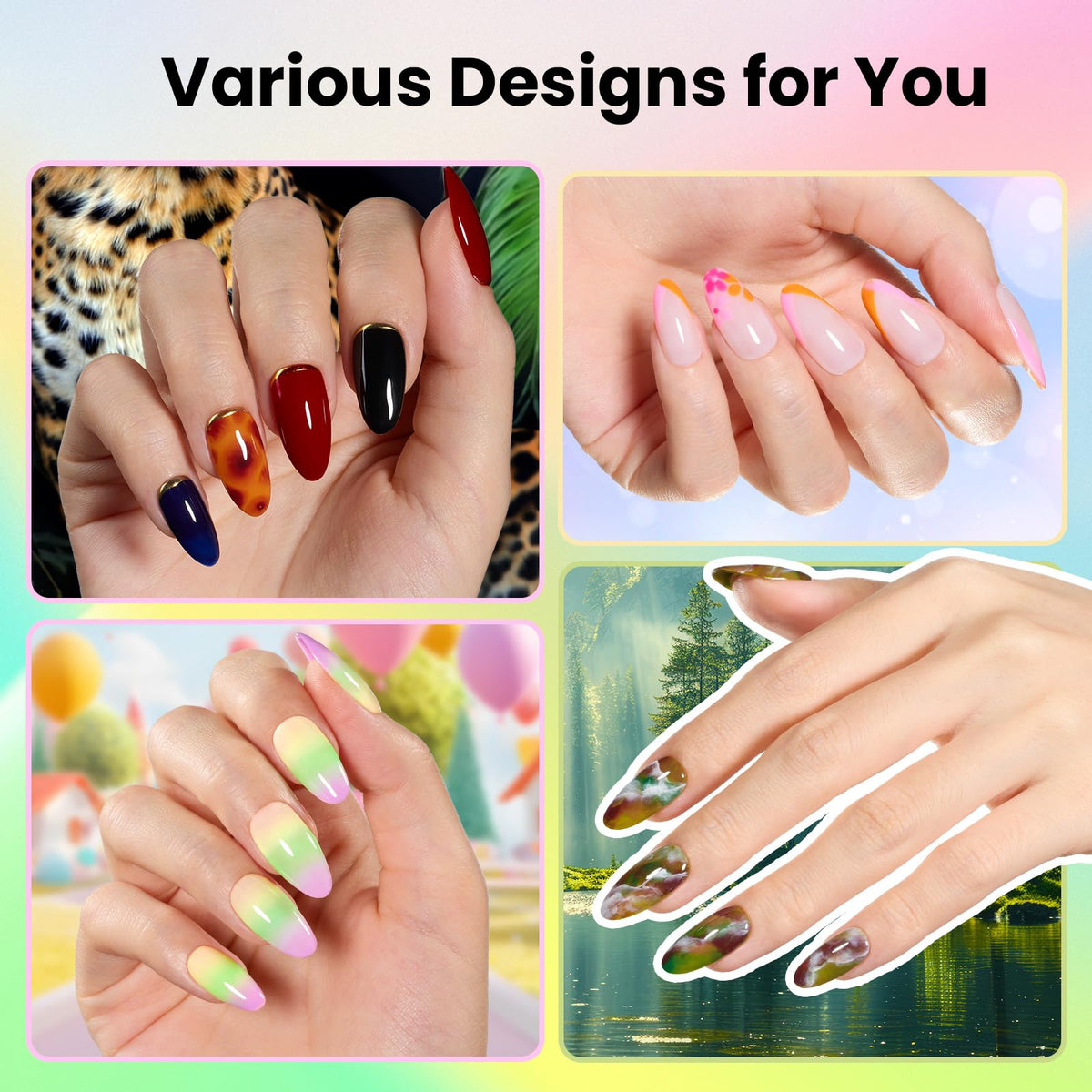 Beetles Fall Gel Polish Set, Fingertip Palette Collection, 32 Colors