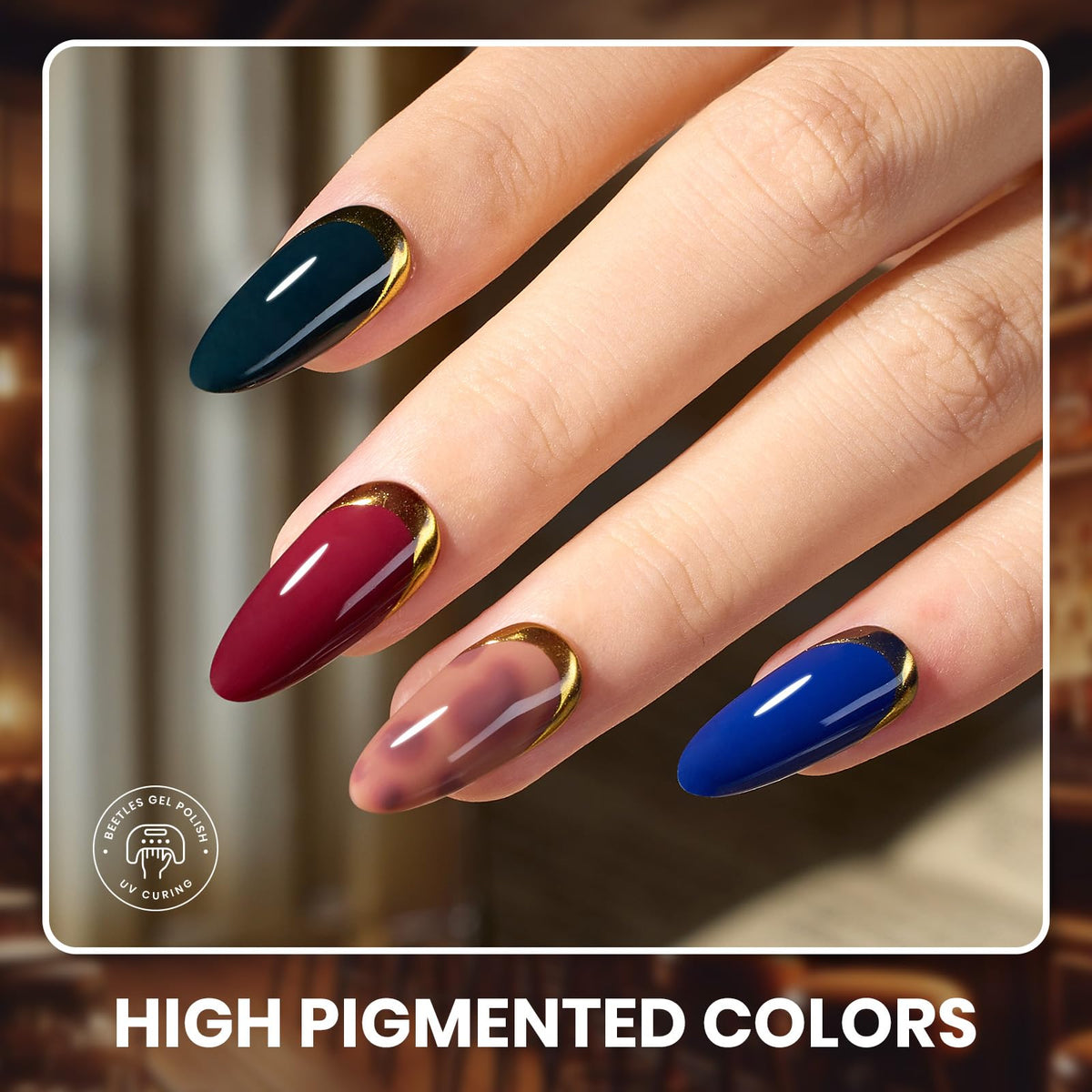 Beetles Fall Gel Nail Polish Set, 20 Colors Orange Yellow Brown