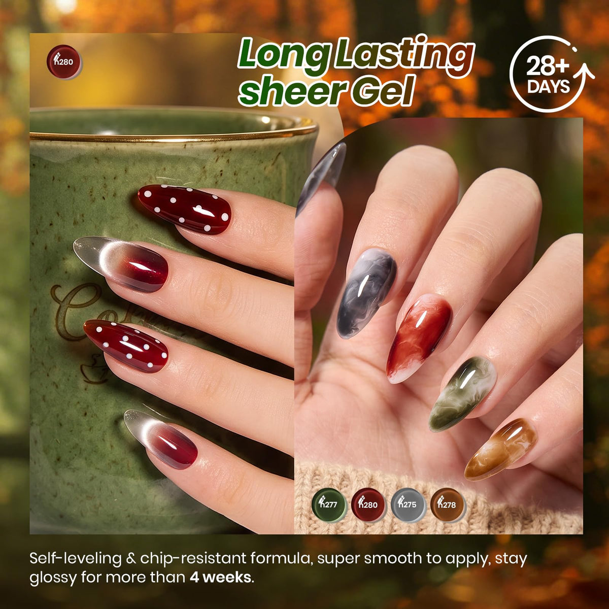beetles Gel Polish Whispers of Love Jelly Gel Nail Polish Set, 6 Colors