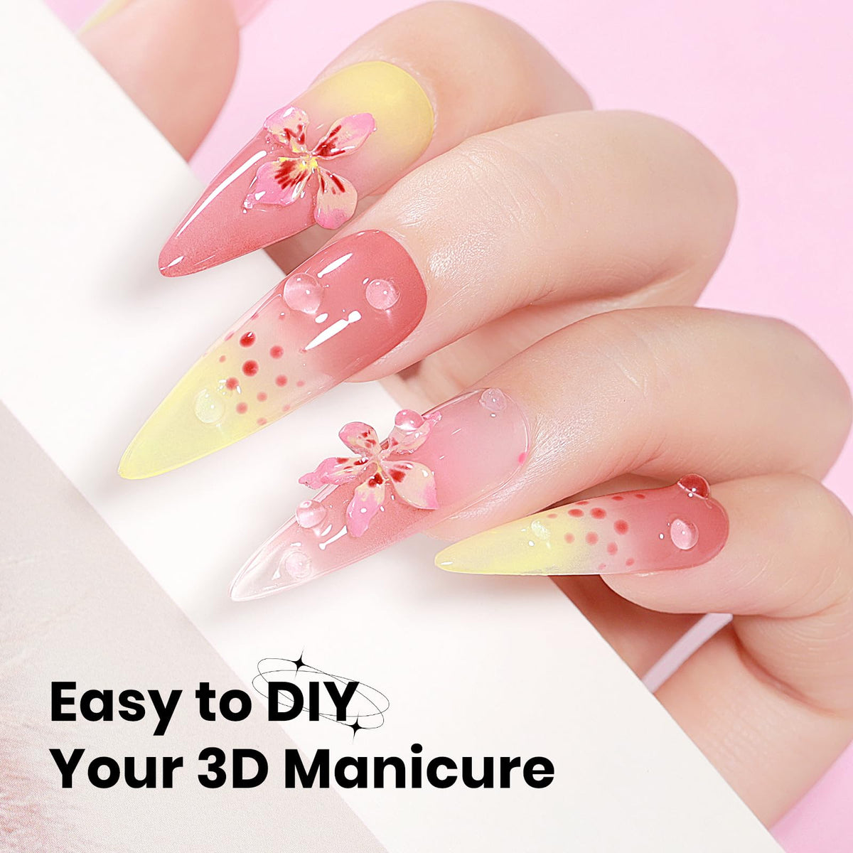 3D Gel for Nail Art, Clear 3d Sculpting Gel for Nail Art