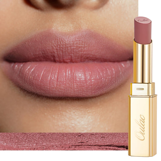 Oulac Red Matte Lipsticks for Women, Silky Velvet Matte Lipstick, Terracotta High Impact Lip Color, Soft Smooth Texture, Not Dry Lightweight Formula Infused with Vitamin E, RM06