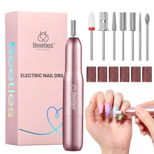 Beetles Electric Nail Drill Kit, 7 Drill Bit 0-12000 RPM Electric Nail File