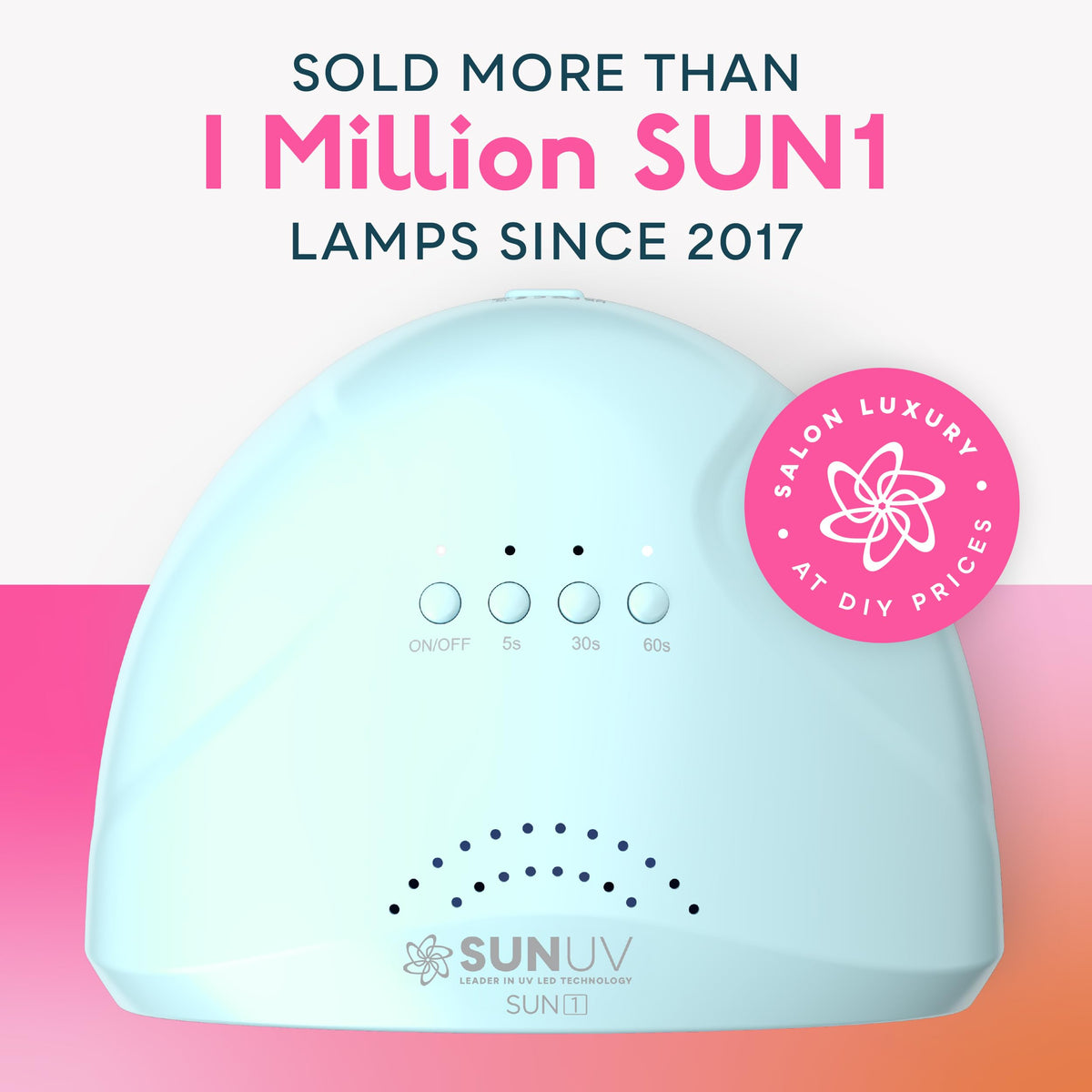 SUNUV UV LED Nail Lamp, Gel Light for Nail Polish UV Dryer SUNONE White