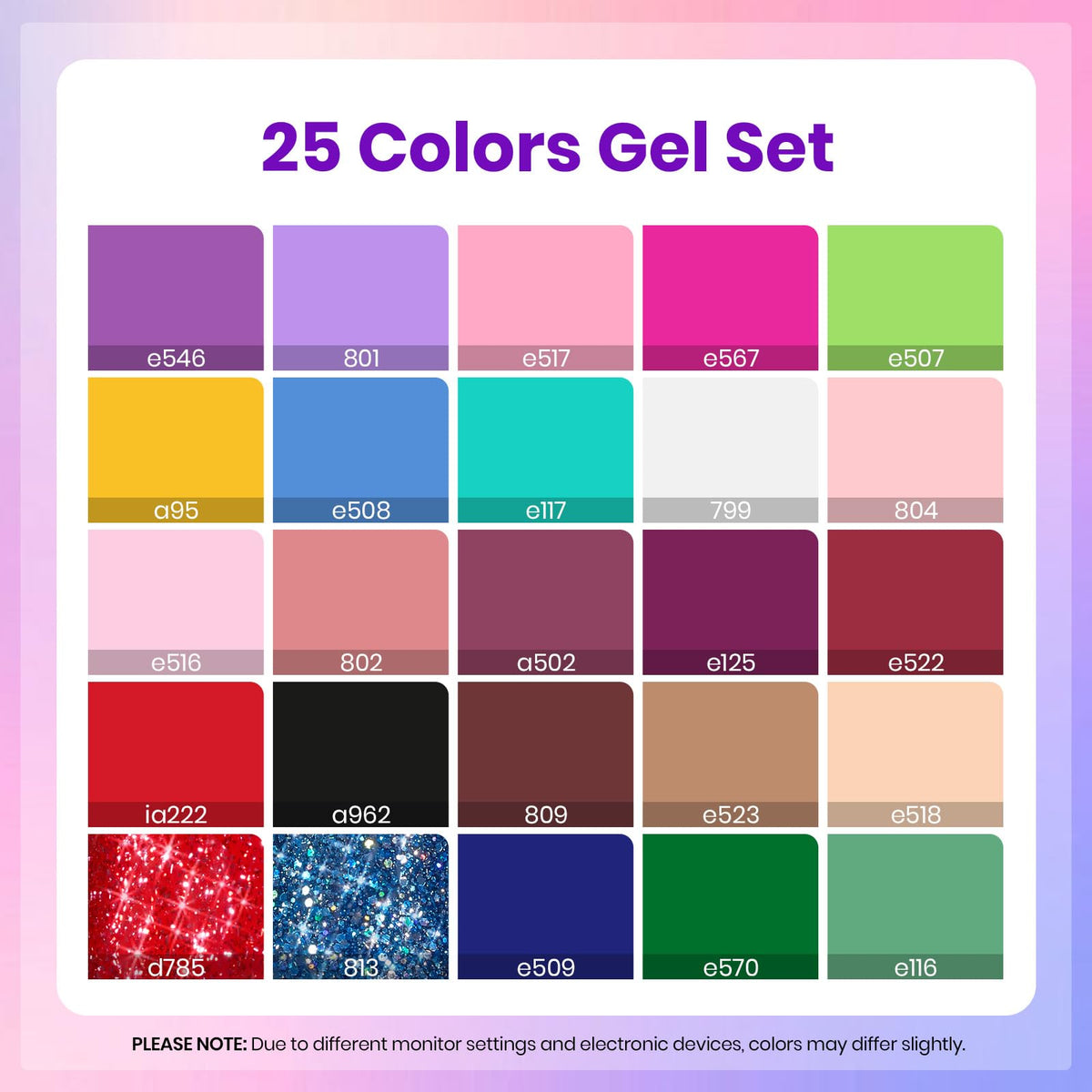 Beetles Cat Eye Gel Nail Polish Set, 36 Colors Magnetic Fall Gel Polish Kit