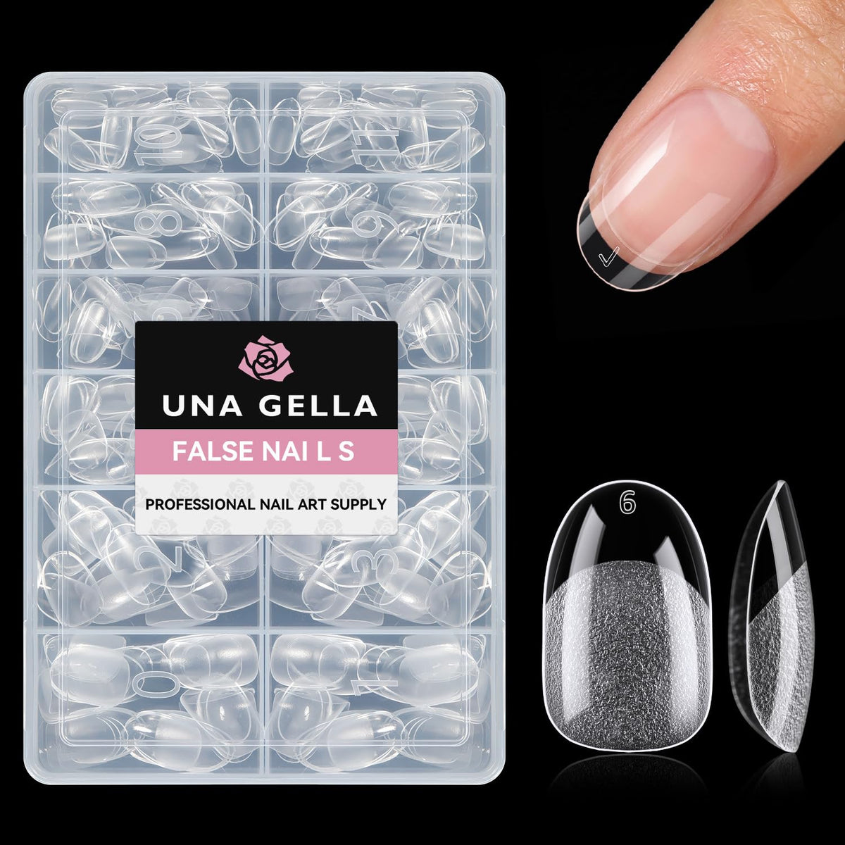 UNA GELLA Solid Nail Glue Super Strong for Press On Nails & Nail Tips 15g