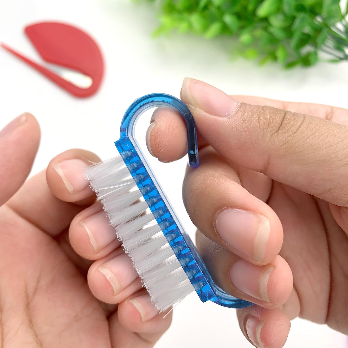 Handle Grip Nail Brush, 24 Pack Small Fingernail Brushes, Hand Scrub Cleaning Brush Kit for Nails and Toes Women Men, Multicolor