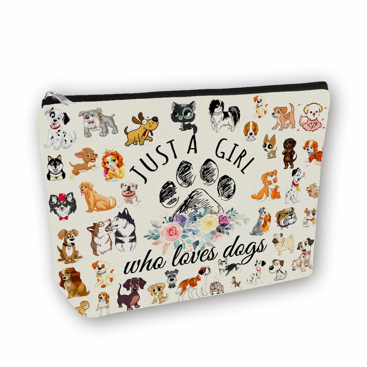 Bohemian Cat Mom Makeup Bag For Women & Teen Girl Cat Lover Gifts. Cute Boho Cats Themed Cosmetic & Toiletry Organizer Pouch For Daughters, Sisters, Friends.Ideal Gift For Travel, Christmas.