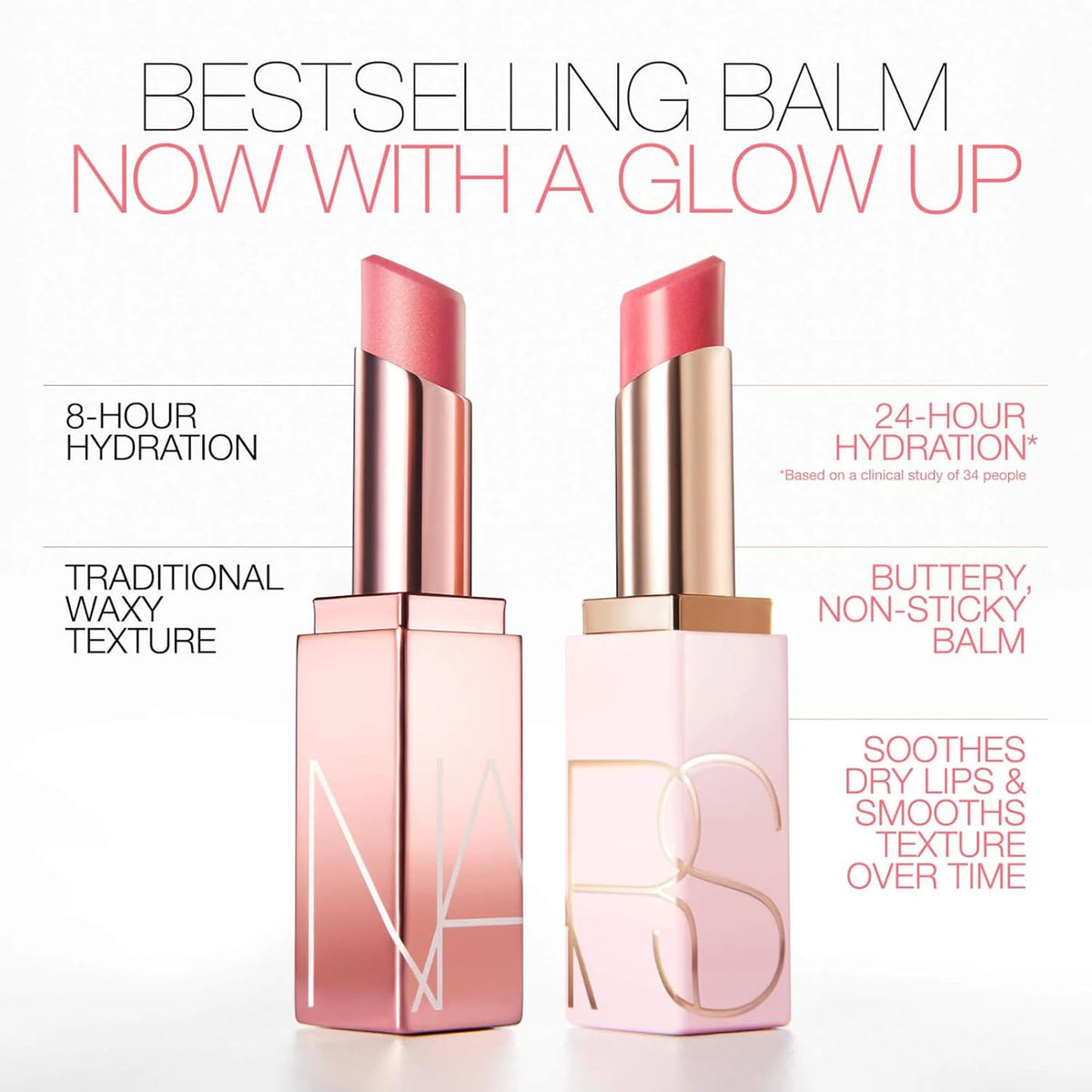NARS Afterglow Moisturizing Lip Balm - Stargaze baby pink