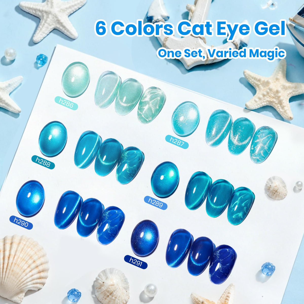 beetles Gel Polish Whispers of Love Jelly Gel Nail Polish Set, 6 Colors