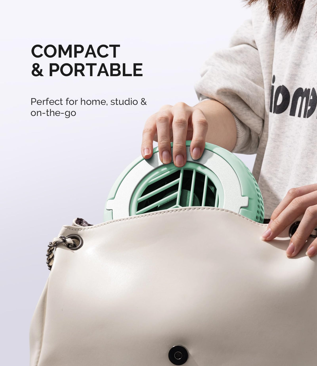 MelodySusie Pocket-Sized Nail Dust Collector HProA for Gel Polish Removal