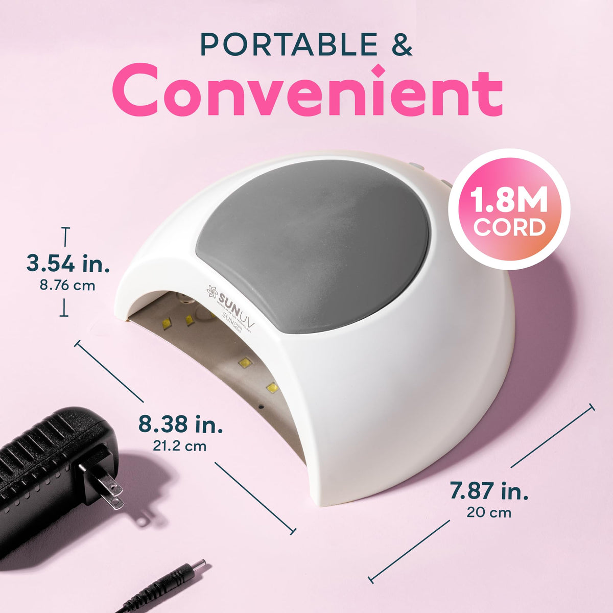 SUNUV UV Light for Gel Nail, Professional UV LED Nail Lamp SUN2C Rose