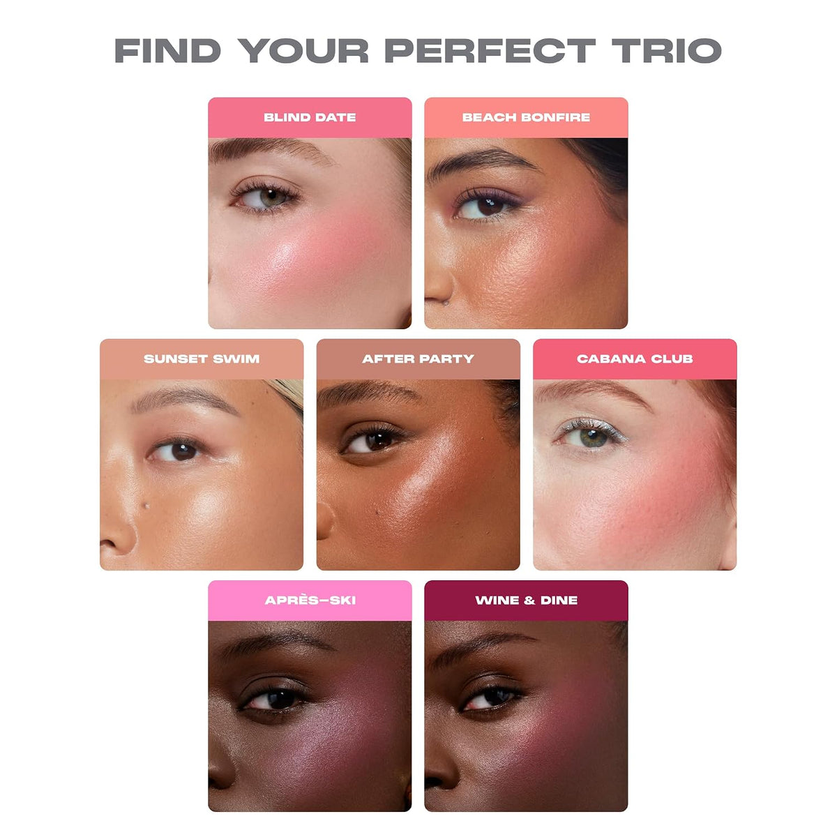 Morphe Cheek Thrills Multi-Finish Face Trio, After Party, 0.38 oz