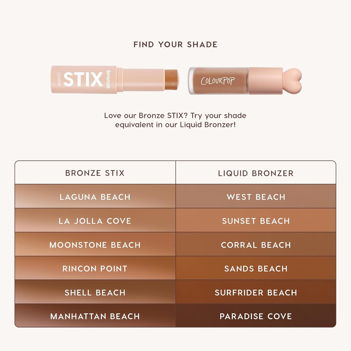 ColourPop Liquid Bronzer for Face - Buildable, Lightweight Liquid Contour + Makeup Bronzer - Blendable, Hydrating Formula with Squalane + Vitamin E - Cool Toned Neutral Tan, West Beach (0.27 oz)