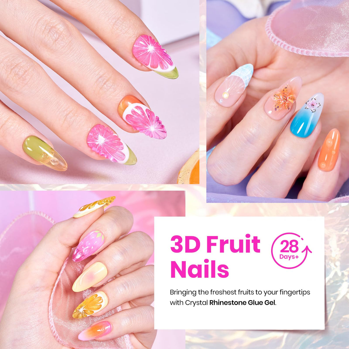 Beetles Gel Nail Polish Set, 63 PCS 55 Colors Gel Polish Kit with Base Coat
