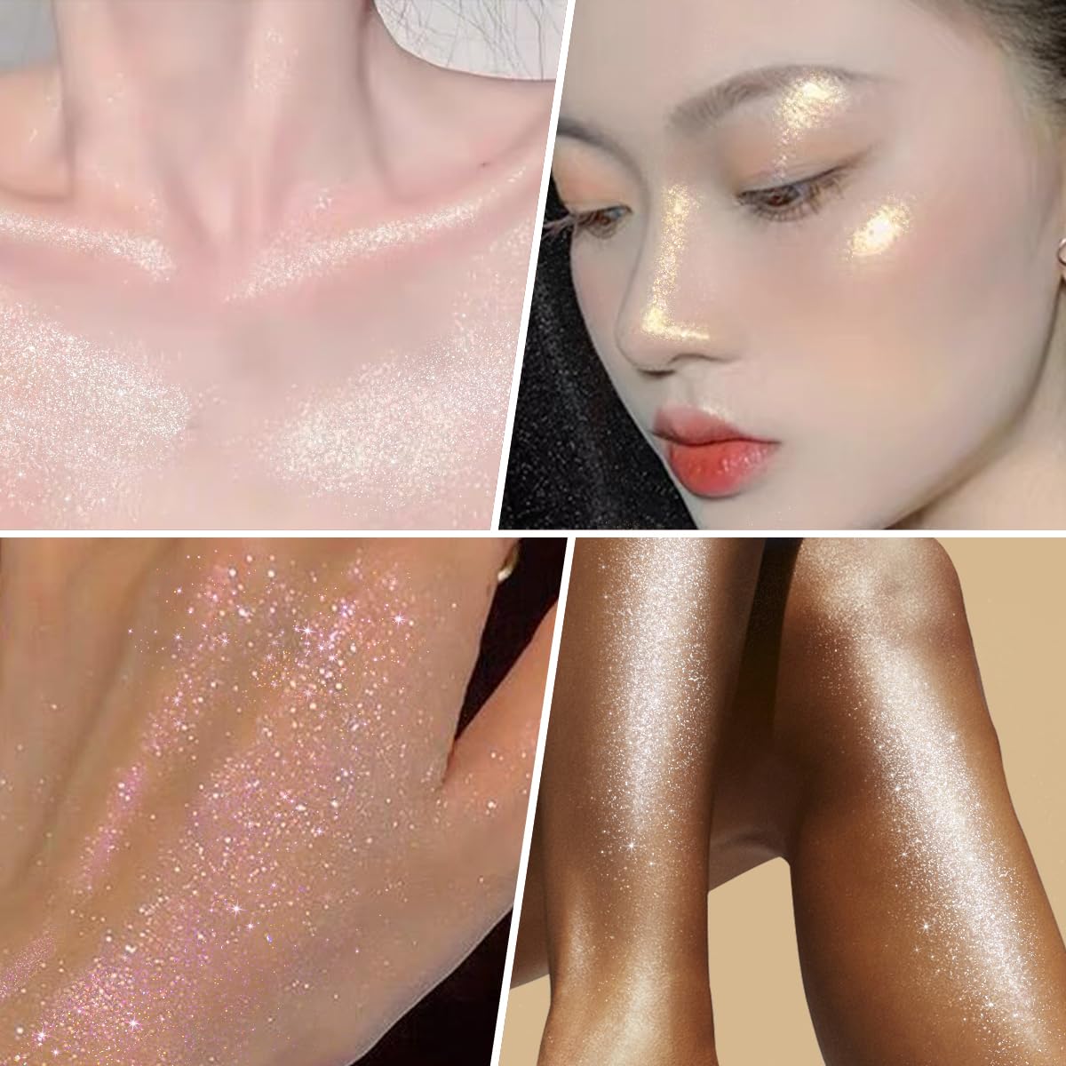 UCANBE Body Glitter Drops, Hydrating Shimmer for Face Glow