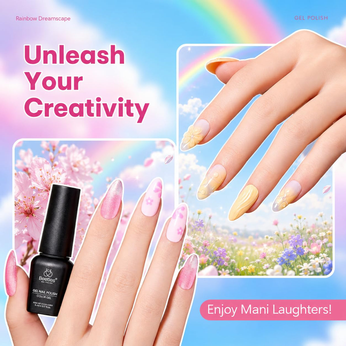 Beetles Cat Eye Gel Nail Polish Set, 36 Colors Magnetic Fall Gel Polish Kit