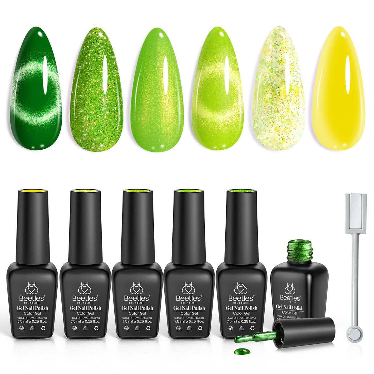 beetles Gel Polish Whispers of Love Jelly Gel Nail Polish Set, 6 Colors