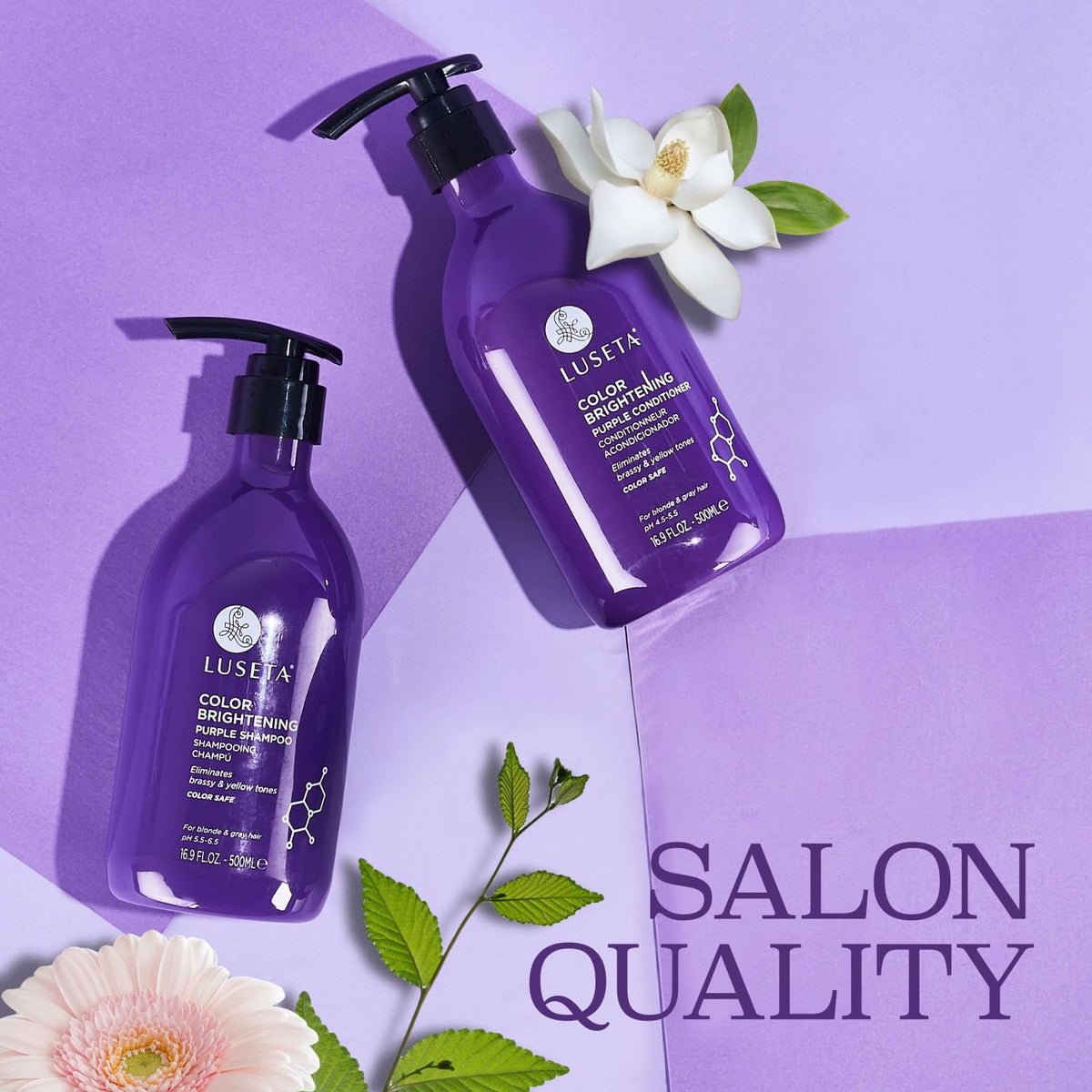Luseta Rosemary Mint Shampoo and Conditioner Set for Hair Strengthening