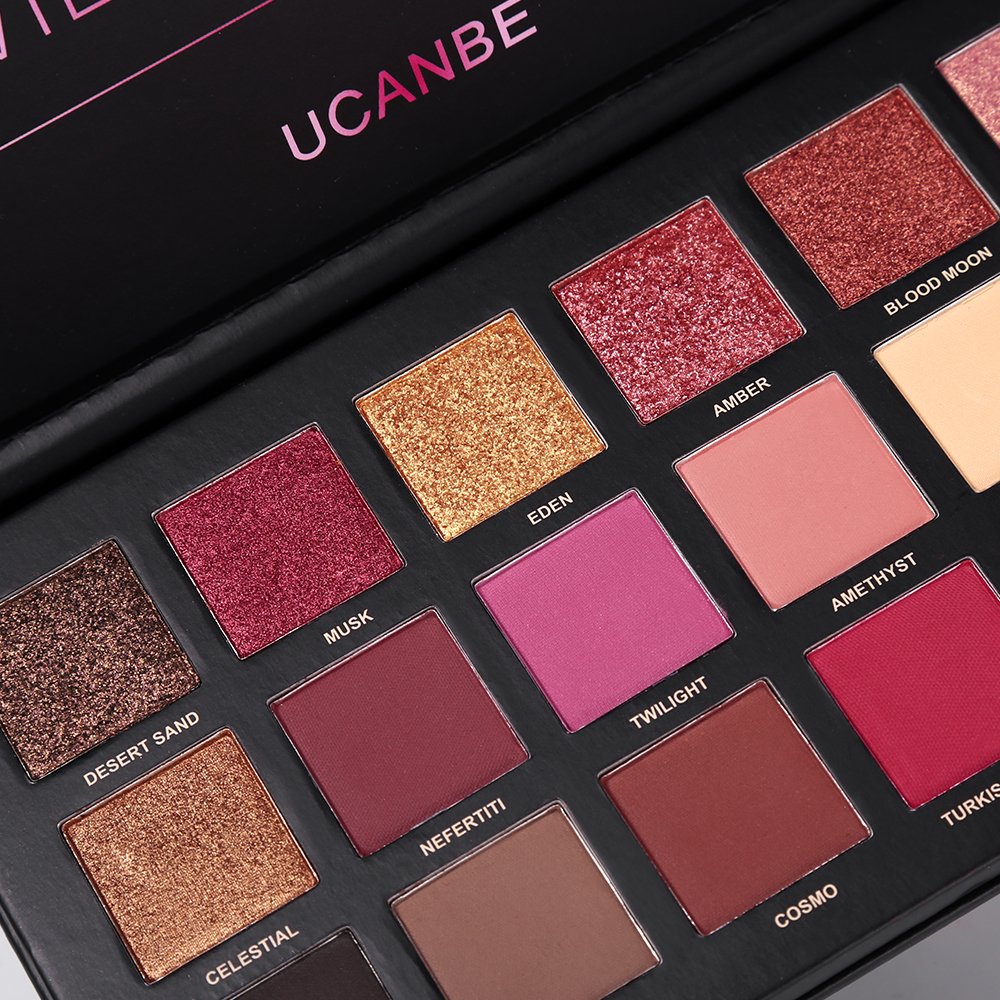 UCANBE Makeup Kit for Women & Teens,18 Colors Nude Eyeshadow +7pcs Soft Makeup Brushes + Pink Cosmetic Bag Makeup Sets, Shimmer Matte Glitter Makeup Palettes Set for Girls Beginners & Professional