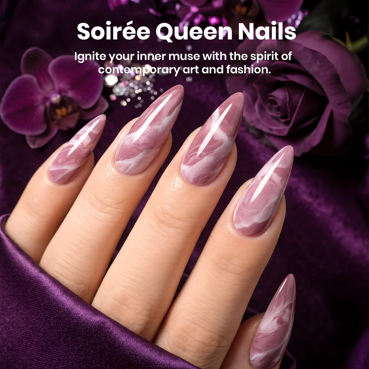 Beetles Fall Gel Nail Polish Set, 23Pcs Brown Burgundy Red Nude Pink