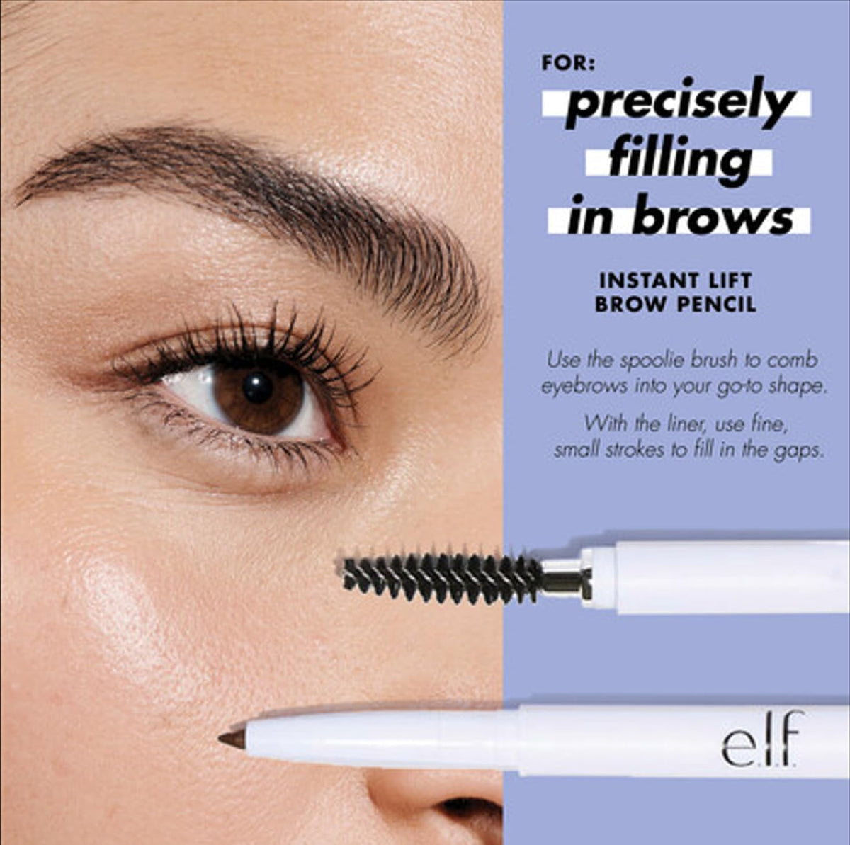 e.l.f. Instant Lift Brow Pencil, Dual-Sided, Taupe