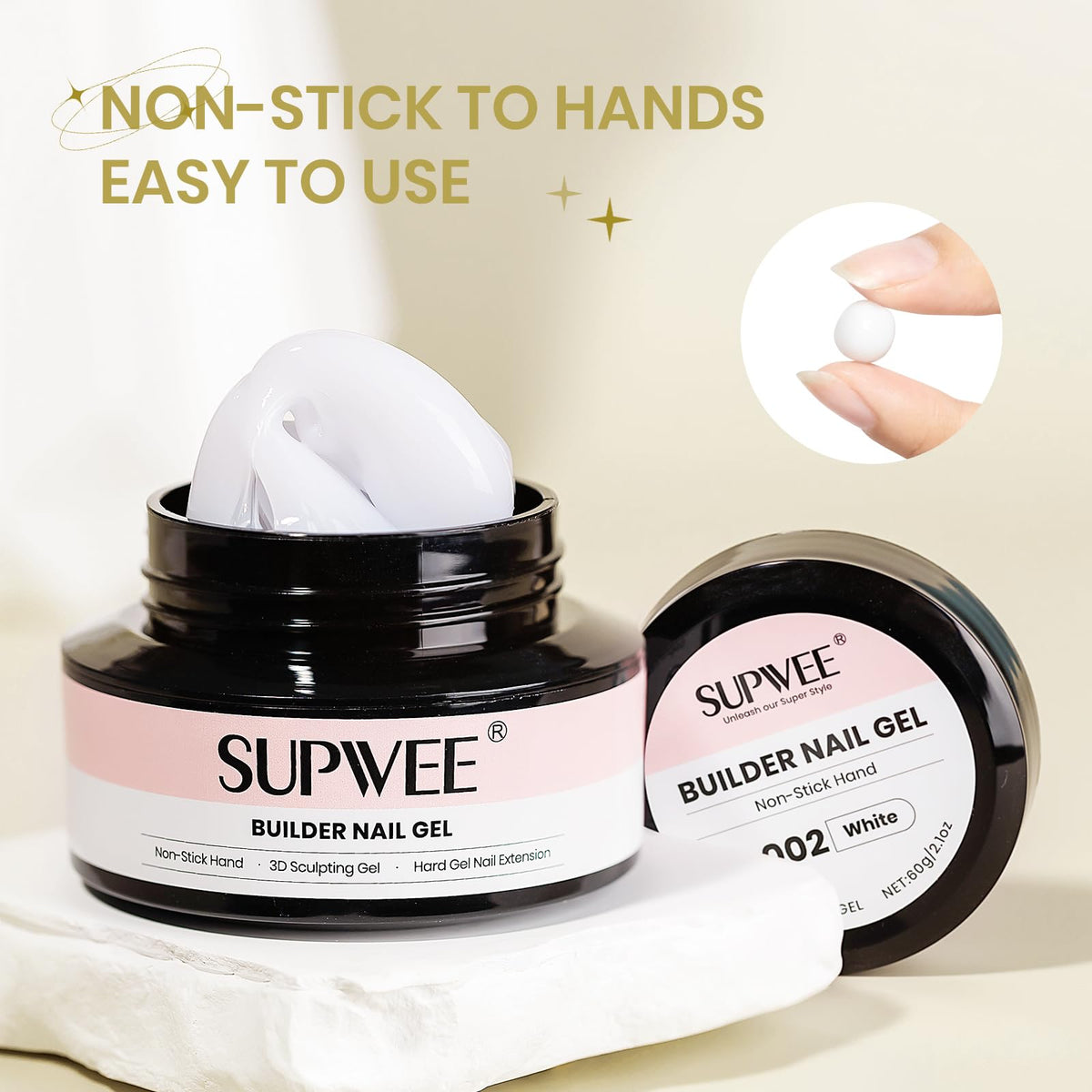 3D Gel for Nail Art, Clear 3d Sculpting Gel for Nail Art