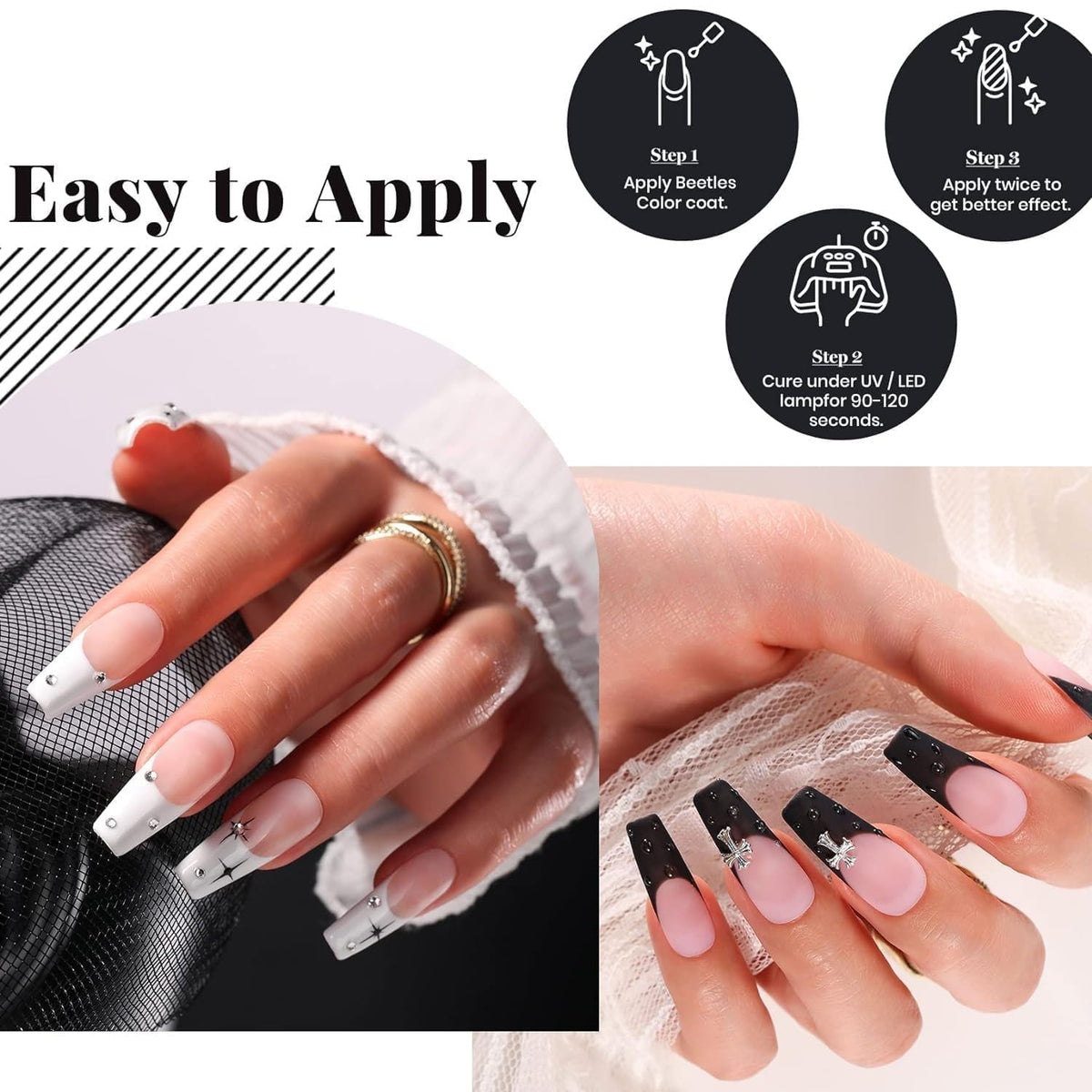 beetles Gel Polish Whispers of Love Jelly Gel Nail Polish Set, 6 Colors