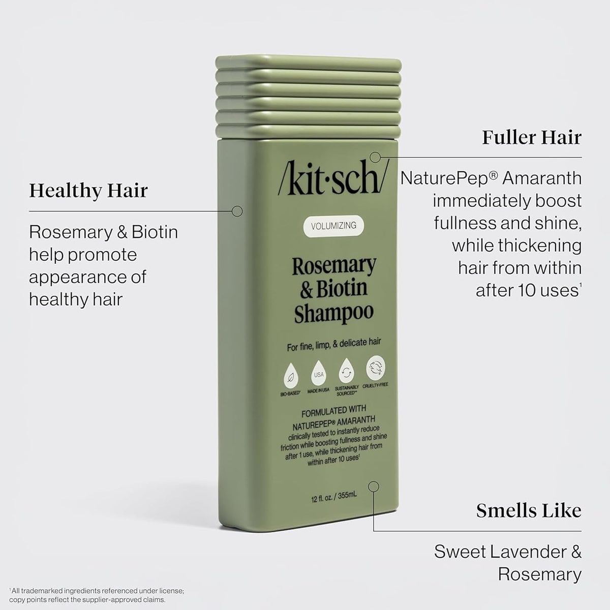 Kitsch Rosemary & Biotin Shampoo and Conditioner Set – Made in USA