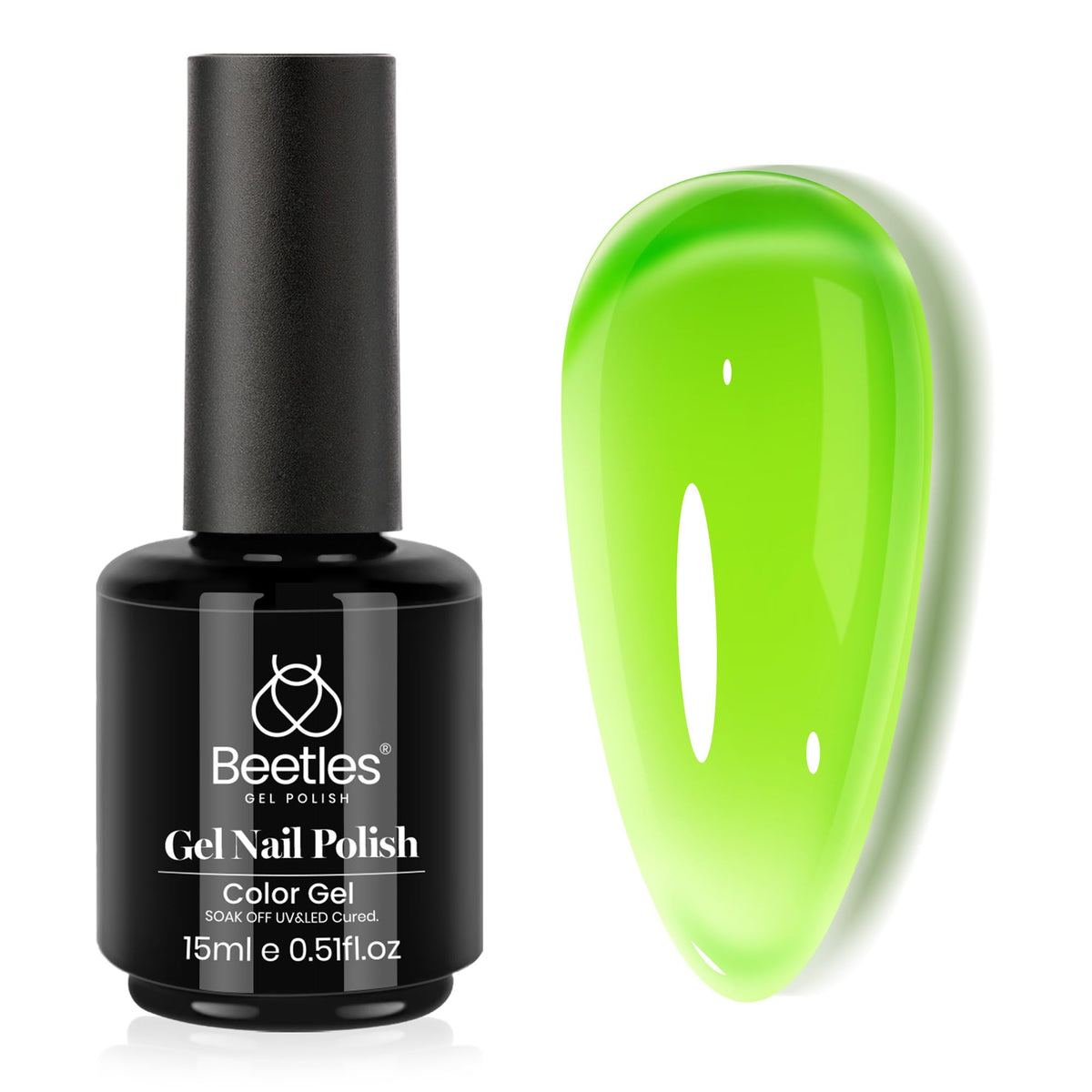 Beetles White Gel Nail Polish, 1pc 15ml White Gel Polish