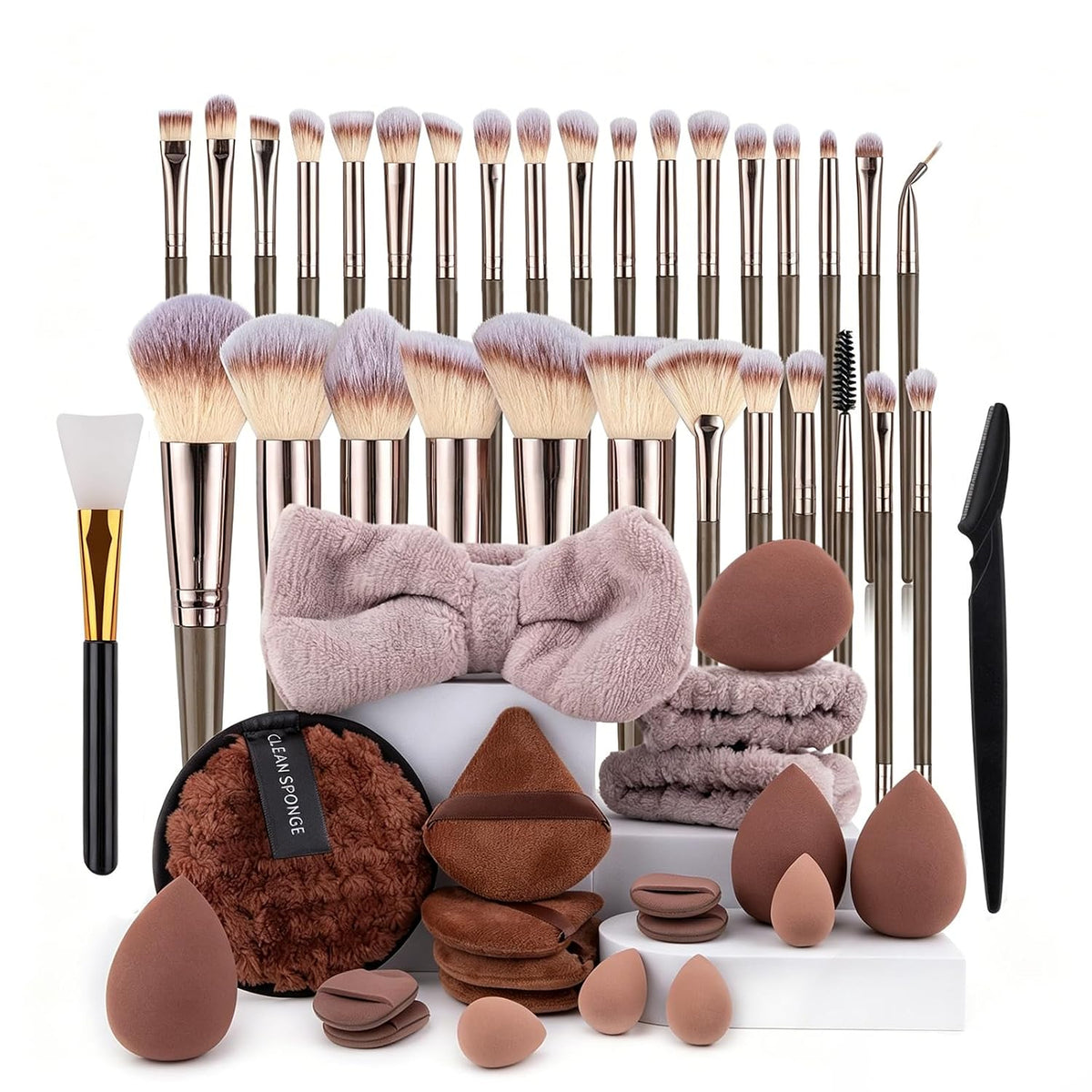 Makeup Brushes Set,52PCS Professional Makeup Tool Set Makeup Sponge