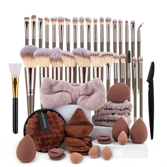 Makeup Brushes Set,52PCS Professional Makeup Tool Set Makeup Sponge