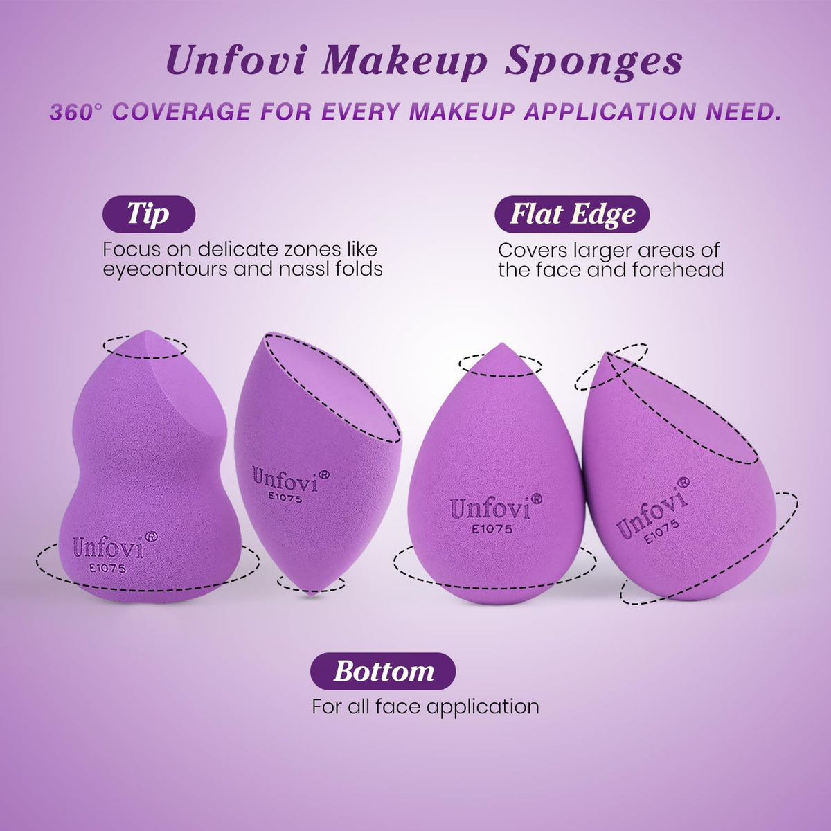 7-Pack Makeup Sponges Set, Cosmetic Sponge for Foundation & Concealer, Latex-Free Reusable Beauty Face Blender, Soft Makeup Blenders for Liquid, Cream, Powder Wet/Dry Application (Multi)